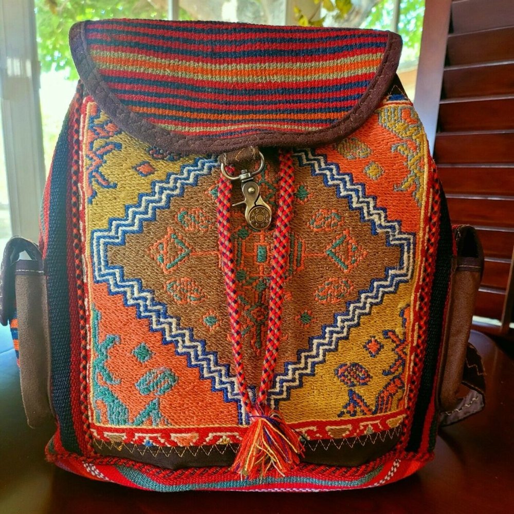 NEW Traditional Hand-made Backpack - Picture 3 of 11
